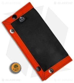 PNW Bushcraft EDC Travel/Dump Tray - Orange/Black Waxed Canvas -The Family Tools Shop PNWBushcraft Orange Black Waxed Canvas Travel Dump Tray BHQ 176409 jr bottlecap