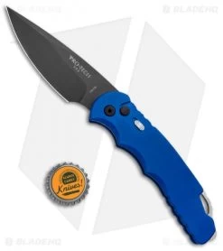 Pro-Tech TR-4.3 Tactical Response 4 Automatic Knife Dark Blue (4" Black) 12 Pro-Tech TR-4.3 Tactical Response 4 Automatic Knife Dark Blue (4" Black) -The Family Tools Shop Protech TR 4.3 Tactical Response 4 Auto Blue Black BHQ 95685 jr bottlecap
