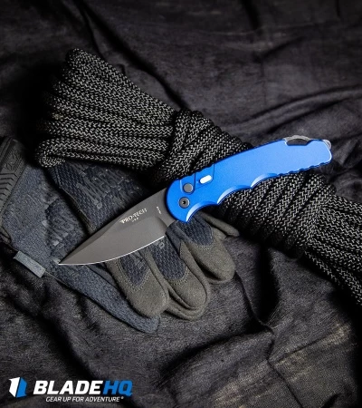 Pro-Tech TR-4.3 Tactical Response 4 Automatic Knife Dark Blue (4" Black) 8 Pro-Tech TR-4.3 Tactical Response 4 Automatic Knife Dark Blue (4" Black) - Image 6