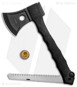 Schrade Mini Axe/Folding Saw Combo (Black) 1100052 -The Family Tools Shop Schrade Mini Axe Folding Saw Combo Black 1100052 BHQ 93633 jr bottlecap