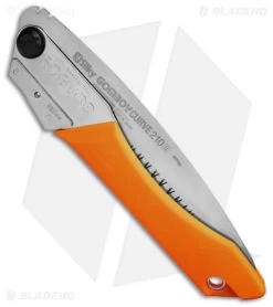 Silky Gomboy Curve 8.5" Folding Saw - Orange -The Family Tools Shop Silky Gomboy Curve 210mm BHQ 62310 td side