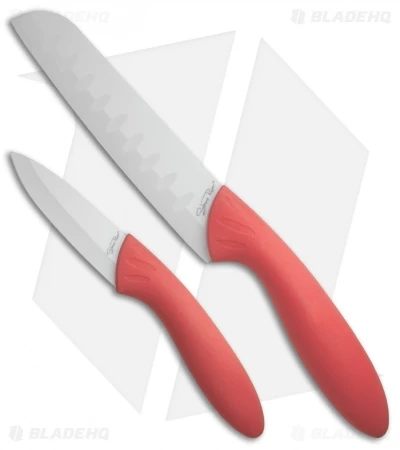 Stone River Gear Two Piece White/Pink Ceramic Knife Set - SRG23CKP 3 Stone River Gear Two Piece White/Pink Ceramic Knife Set - SRG23CKP
