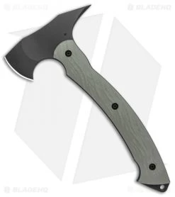 Toor Knives 11" Tomahawk Stealth Gray G-10/Blue Liners (1.75" Black)