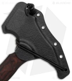 Toor Knives 9" Tomahawk F13 Walnut Pattern G-10 (5.5" Black) 8 Toor Knives 9" Tomahawk F13 Walnut Pattern G-10 (5.5" Black) -The Family Tools Shop Toor Knives 9in Tomahawk F13 Walnut Black BHQ 126235 jr sheath 2