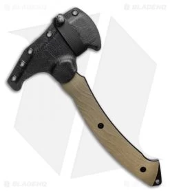 Toor Knives 11" Tomahawk Mute Sage G-10 -The Family Tools Shop Toor Knives Tomahawk Muted Sage 11 BHQ 123696 LS Sheath