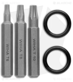 Vero Engineering Fulcrum Mini Prybar/Bit Driver Raw Titanium (3.5" Mini) -The Family Tools Shop Vero Engineering Fulcrum Prybar and Bit Driver Raw Ti Mini BHQ 174702 jr bits