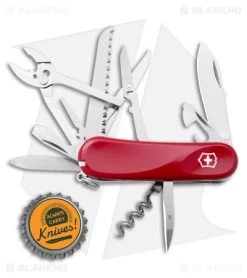 Victorinox Swiss Army Knife Evolution Red S52 9 Victorinox Swiss Army Knife Evolution Red S52 -The Family Tools Shop Victorinox Evolution S52 Red Satin BHQ 109272 jr bottlecap