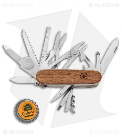 Victorinox SwissChamp Swiss Army Knife W/ Walnut Wood Handle 1.6791.63US2 6 Victorinox SwissChamp Swiss Army Knife W/ Walnut Wood Handle 1.6791.63US2 - Image 4