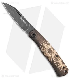 Viper Knives Hug Slip Joint Knife Black SW Bronze Star (3" Black SW) V5991BRS