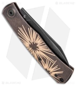 Viper Knives Hug Slip Joint Knife Black SW Bronze Star (3" Black SW) V5991BRS -The Family Tools Shop Viper Knives Hug SJ Black SW Bronze Star Black SW BHQ 140457 jr side