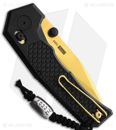 Willumsen Copenhagen Zero7 Cross Bar Knife Black GFN (3.5" Gold) 4 Willumsen Copenhagen Zero7 Cross Bar Knife Black GFN (3.5" Gold) - Image 2
