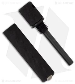 Aurora Magnesium Fire Starter By Solo Scientific (Black / 440C Blade)