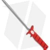 Bubba Blade 16" Sharpening Steel Rod W/ Red Rubber Handle