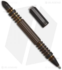 Hinderer Knives Titanium Investigator Pen (Bronze) -The Family Tools Shop hinderer investigator pen titanium open