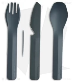 Human Gear GoBites Trio 3 Piece Camp Utensil Set (Gray) HUM0420