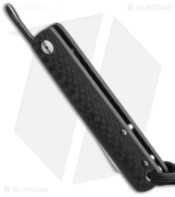 Kansei Matsuno Custom Tanto Friction Folder Knife Carbon Fiber (2.625" Satin) -The Family Tools Shop kansei matsuno tanto custom cf folder bottom cm