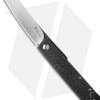 Kansei Matsuno Custom Tanto Friction Folder Knife Carbon Fiber (2.625" Satin)