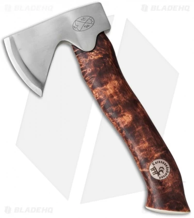 Karesuando Kniven Unna Aksu Hunting Axe Brown Curly Birch (9" Satin) 3 Karesuando Kniven Unna Aksu Hunting Axe Brown Curly Birch (9" Satin)