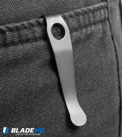 Lynch Northwest Short Titanium Spyderco Pocket Clip (Bronze Ano) NW -The Family Tools Shop lynch ti polished pocket clip on cm