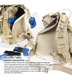 Maxpedition Condor II Khaki 2-Day Assault Backpack Hydration 0512K 8 Maxpedition Condor II Khaki 2-Day Assault Backpack Hydration 0512K -The Family Tools Shop maxpedition 0512b hydro