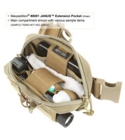 Maxpedition Janus Extension Pocket Black Pouch 8001B -The Family Tools Shop maxpedition 8001k janus extension detail