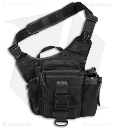 Maxpedition Jumbo S-Type Versipack Black Shoulder Sling Pack Bag 0413B 3 Maxpedition Jumbo S-Type Versipack Black Shoulder Sling Pack Bag 0413B
