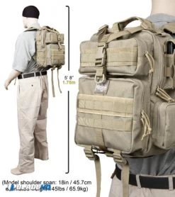 Maxpedition Typhoon Black Backpack Hydration 0529B -The Family Tools Shop maxpedition typhoon backpack 0529k khaki detail 2