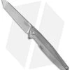 Rike Knife 1507T Tanto Kwaiken Flipper Tumbled Titanium (3.75" Stonewash)