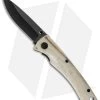 Stone River Ceramic Liner Lock Knife White Stag Horn (2.75" Black) SRG2WSB