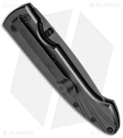 Stone River Ceramic Liner Lock Knife Gray Aluminum (3.25" Black) SRG3TLB -The Family Tools Shop stone river ceramics srg3tlb cm side