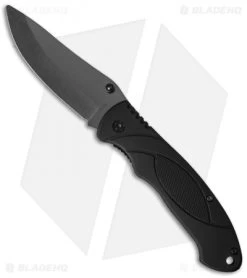 Stone River Ceramic Liner Lock Hunting Knife (3.3" Black) SRG4RCB
