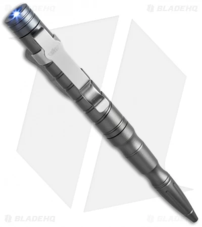 UZI Tactical Pen 9 W/ White LED Light (Gray) TACPEN-9 4 UZI Tactical Pen 9 W/ White LED Light (Gray) TACPEN-9 - Image 2