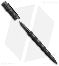 UZI Tactical Striker Pen 11 W/ Striking Point (Black) TACPEN-11 -The Family Tools Shop uzi tactical striker pen black open cm