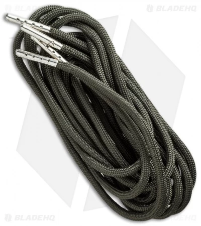 Wasatch Outdoors 48" Paracord Survival Laces W/Tinder & Fishing Line (OD Green) 3 Wasatch Outdoors 48" Paracord Survival Laces W/Tinder & Fishing Line (OD Green)
