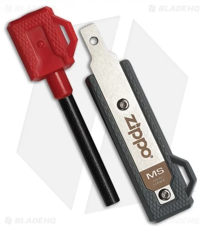 Zippo Mag Strike Firestarter Rod & Striker Red/Gray 3 Zippo Mag Strike Firestarter Rod & Striker Red/Gray